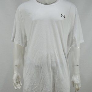 Under Armour Men's Big & Tall T shirt 4XL Loose fit HeatGear White NWT